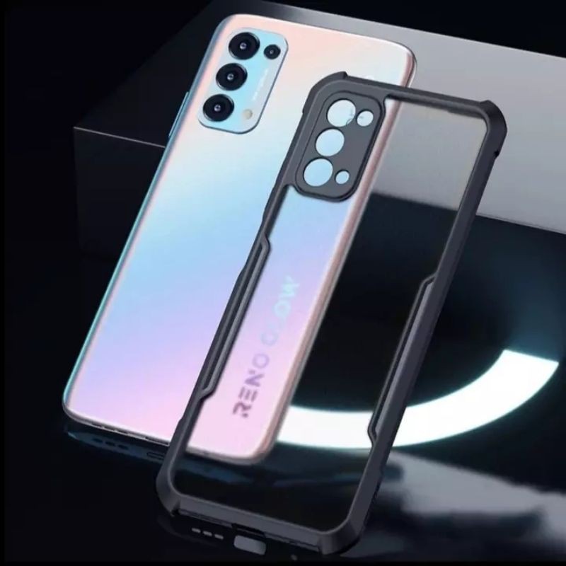 OPPO RENO 5 5F 3 4 4F 2F 4PRO PRO RENO 6 4G 5G  OPPO A52 / A92 SHOCKPROOF CASE HARDCASE Casing TRANSPARAN  ANTISHOCK