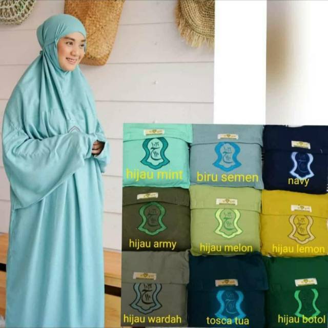 Mukena terusan Hadramaut terompah / mukena terompah / mukena terusan