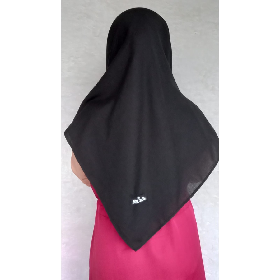 Hijab Segiempat Nings Katun PE 110cm x 110cm Hijab polos BICEDI