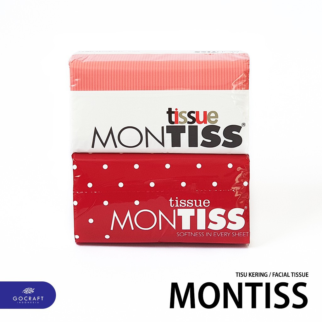 (2pcs) Tissue Montiss 250 sheets 2ply - Tisu wajah