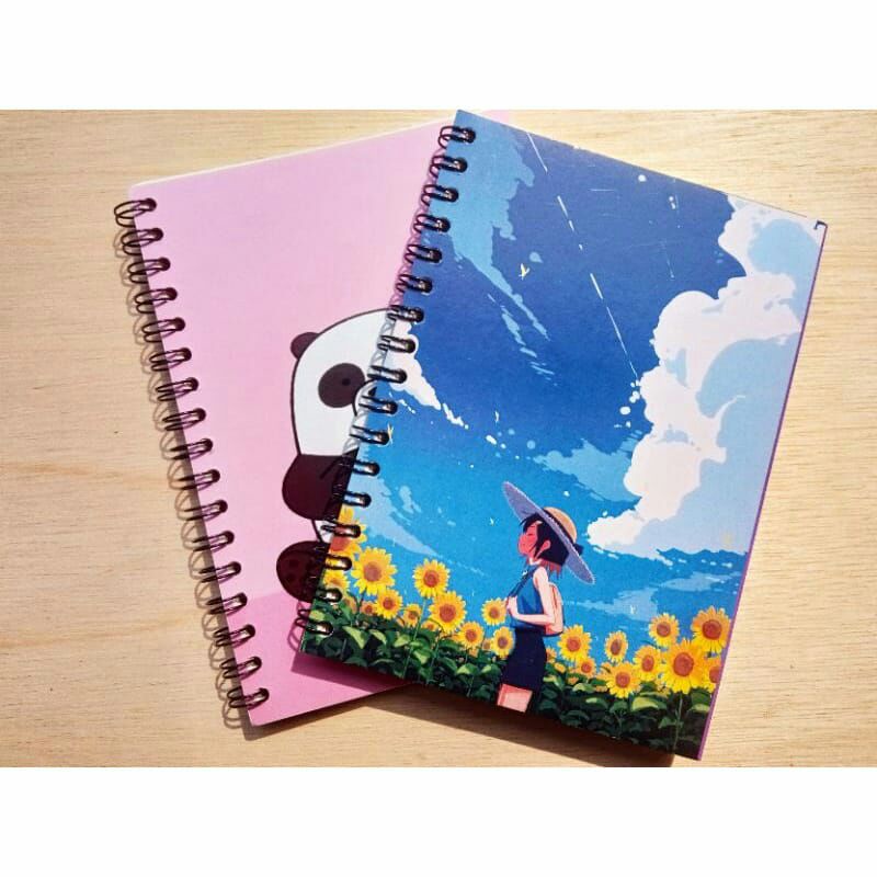 

sketchbook spiral cover lucu,unik ukuran A6