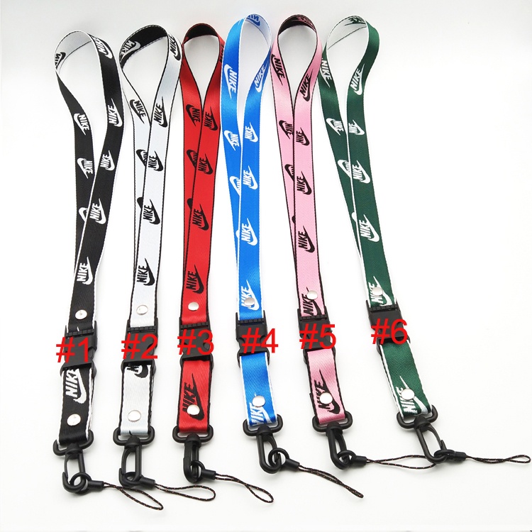 6 Warna Tali Pemegang Lencana ID Leher Lanyard Untuk Kamera &amp; Ponsel Case Sling dengan Tombol Cepat Dilepas Nyaman Dan Tahan Lama