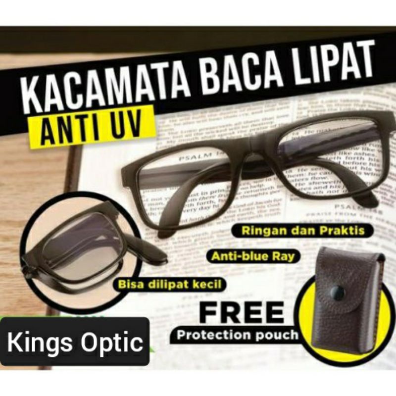 Kacamata baca lipat auto focus anti sinar blue keren original barang import