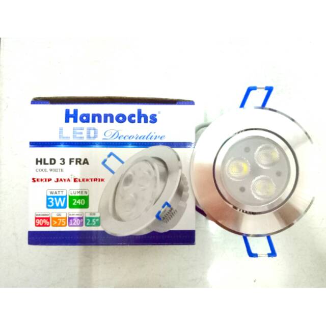 Lampu Ceiling LED Hannochs 3mata HLD 3FRA