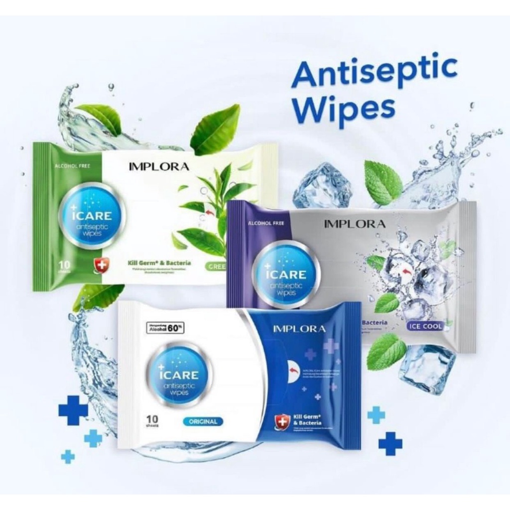 `ღ´ PHINKL `ღ IMPLORA antiseptic tissue basah anti kuman wipes sterill OBRAL