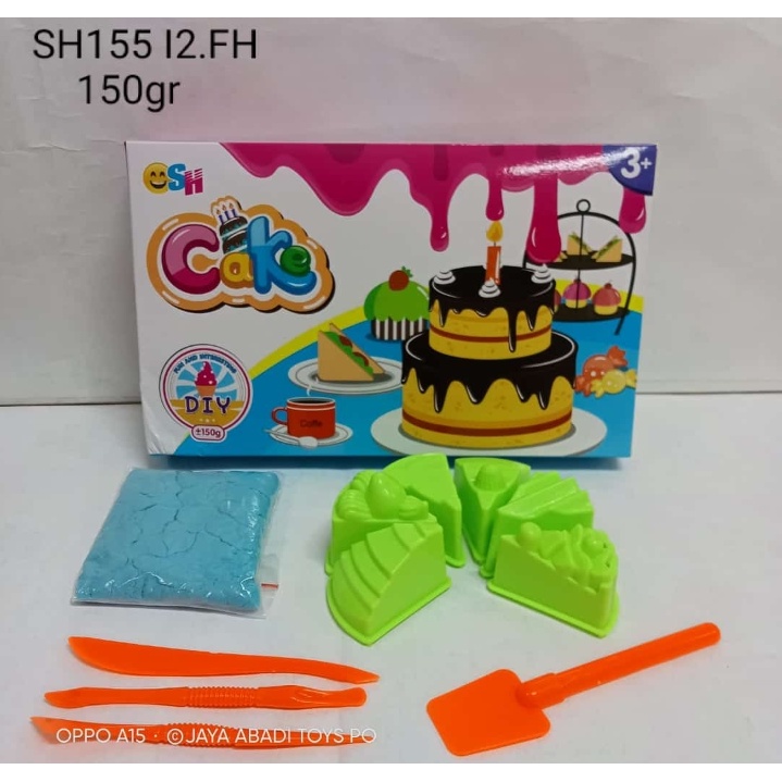 SH 155 - Mainan Pasir Roti Tart Ulang Tahun / Play Sand Birthday Party Cake Tart SH155