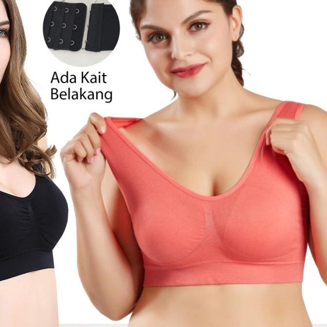 TALLY Bra Tanpa Kawat Busa Tipis Bahan Rajut Cup B/C Sport Bra BH W38