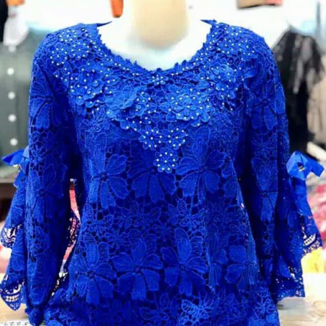 New Session Atasan Brokat Import - Baju Pesta Brukat Import Jumbo Barang Berkualitas