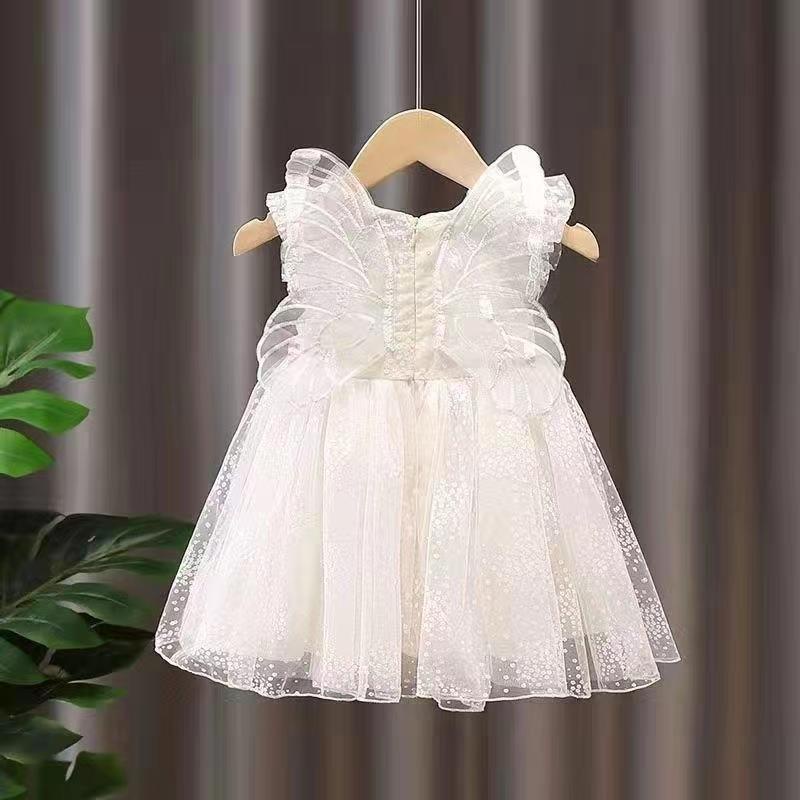 [PRINCESS KESLI] 0-7 Tahun Dress Butterfly Corak Bunga Flowers Anak Perempuan Gaun Pesta Princess Kupu-Kupu Rok Tutu Bayi Kids