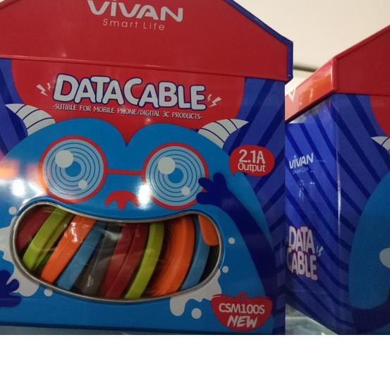 ➻ VIVAN kabel data / charge CSM100 1m MICRO USB " 1 toples isi 30 pcs " ♔