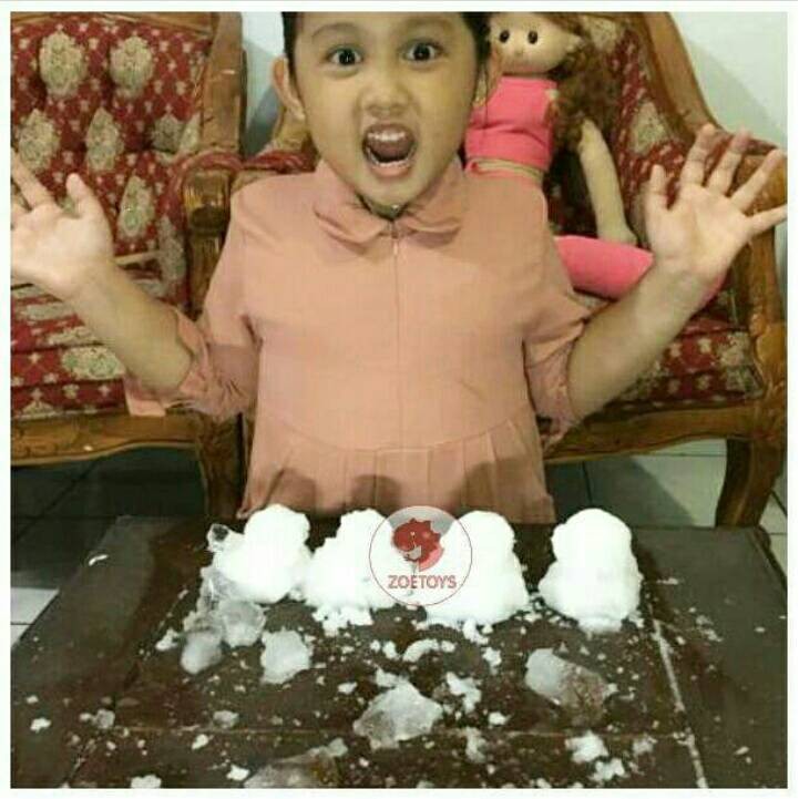 Zoetoys Instant Snow | Salju Bubuk Instan Buatan Magic Artificial Fake Powder Instant Mainan Edukasi
