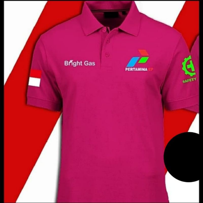 Poloshirt/kaos kerah Pertamina Bright Gas