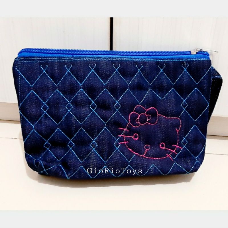 Dompet Hello Kitty Pouch Serbaguna Bisa Untuk Anak & Wanita Bahan Kain/Kanvas -Pouch Dompet Kosmetik