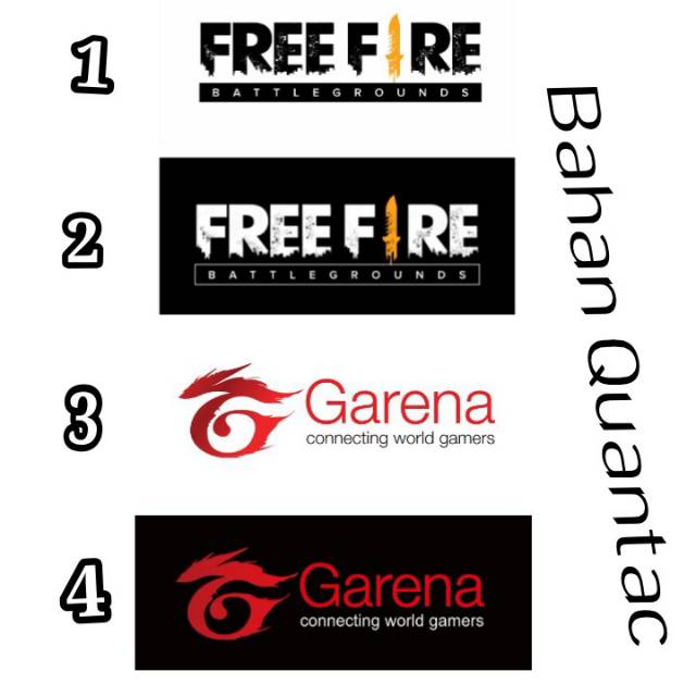 Jual Stiker Free Fier Dan Garena Bahan Quantac Tidak Mudah Luntur