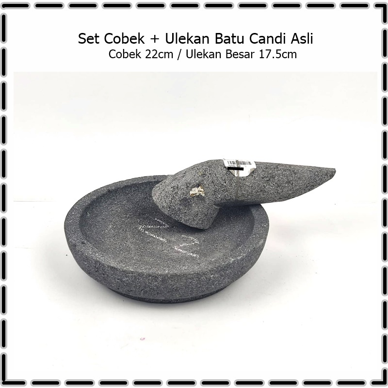 Set Cobek 22cm + Ulekan