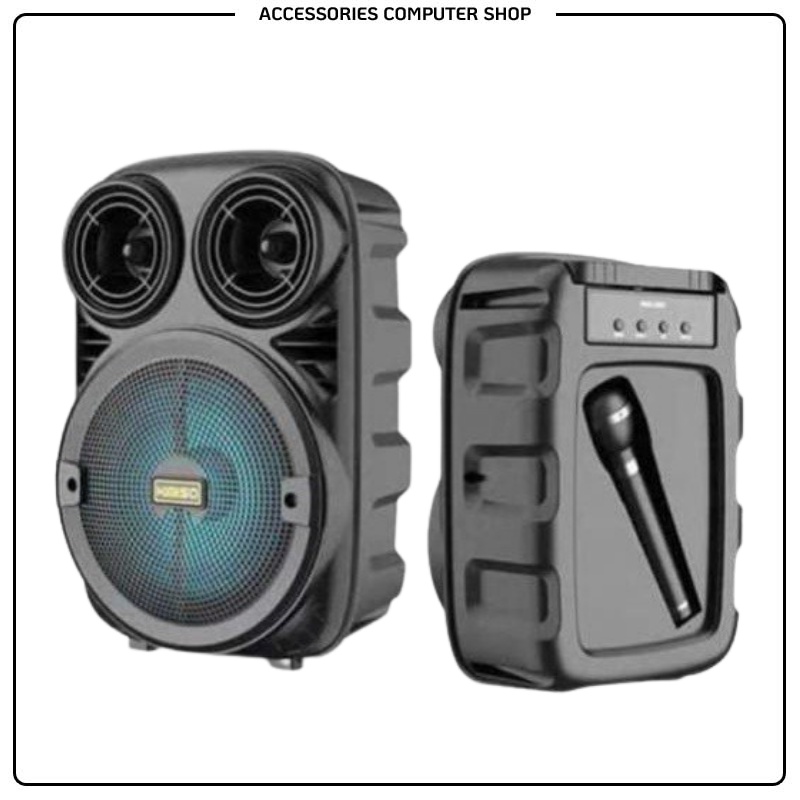 Jual Speaker Aktif Bluetooth Karaoke Portable Plus Mic Super Bass XTM