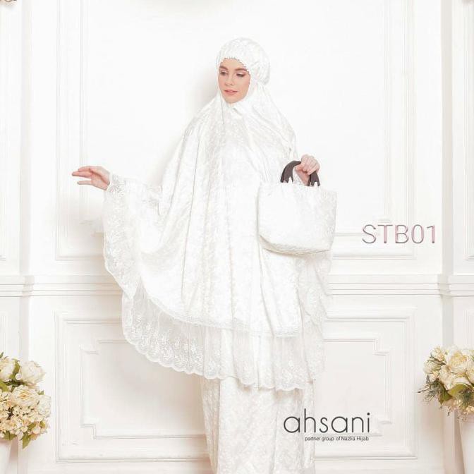 Ori&Terjamin Mukena Sutra Paris Renda Tile / Mukena Mahar / Mukena Sutra / Mukena