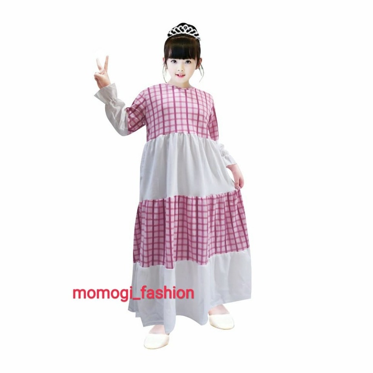 MOMOGI- GAMIS ANAK RUFFLE GULALI / MAXI DRESS MAYUNG / Usia 5-10th