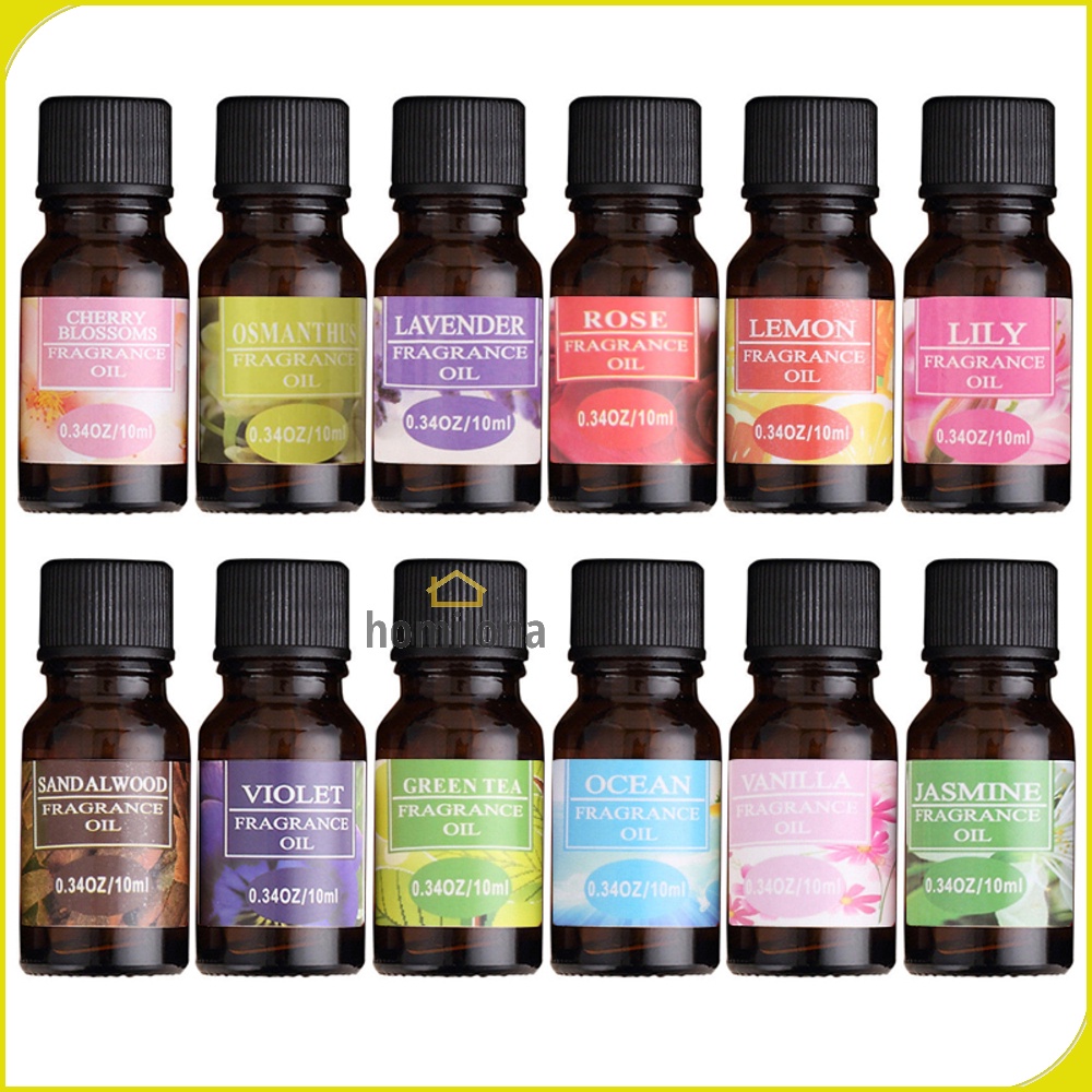 Pure Essential Fragrance Oils Minyak Aromatherapy Diffusers 10 ml Taffware HUMI TSLM1