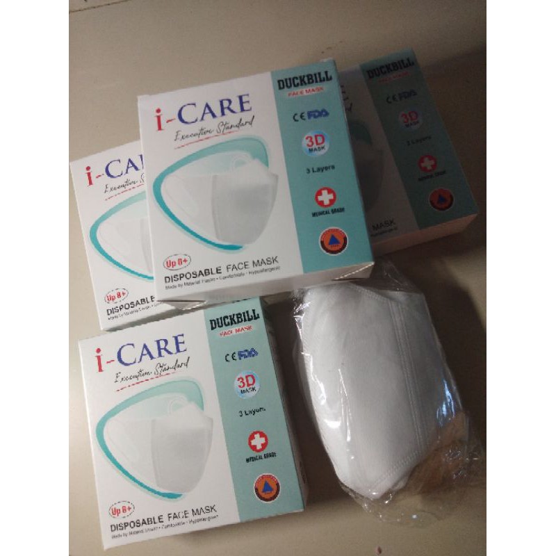 Masker Duckbill i care 3ply 20pcs