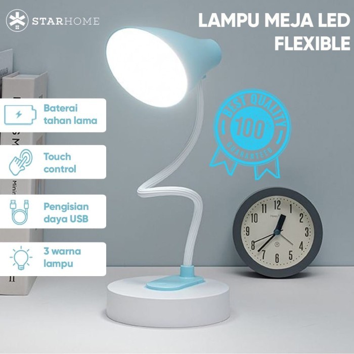 Lampu Meja LED Putar Bulat Lampu Belajar Lampu Meja Lampu Baca 3 Warna / Lampu Emergency Lampu Tidur Aneka Warna 1950