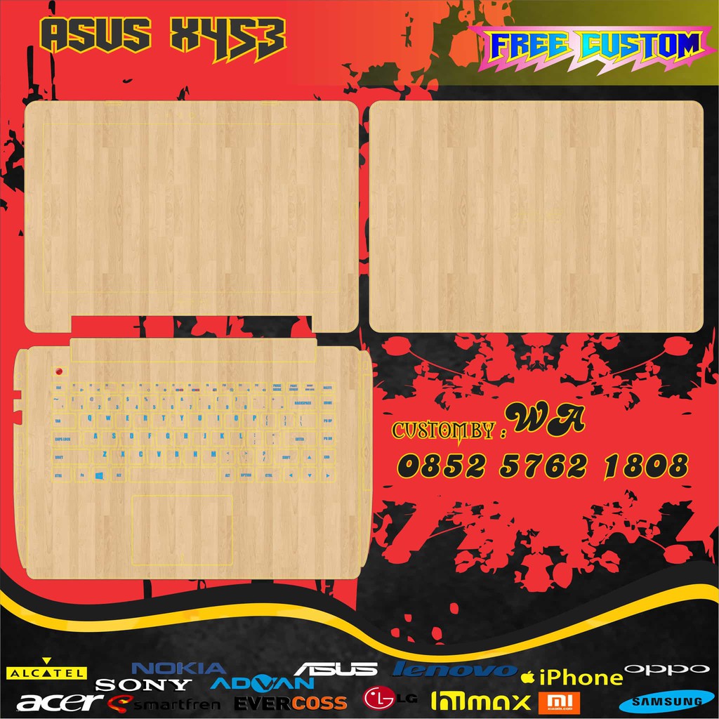 GARSKIN LAPTOP asus x453 FULL BODY 2