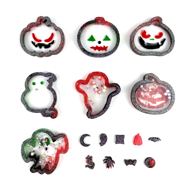 Zzz Cetakan Resin Bahan Silikon Hollow Untuk Membuat Gantungan Kunci