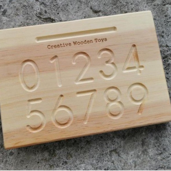 

(Creative Wooden Toys) Tracing Board Number, Tracing Number, Tracing Angka
