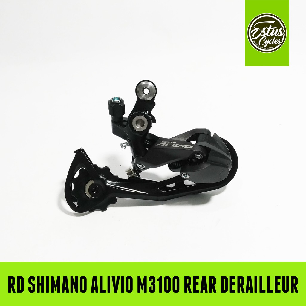 Rear Derailleur RD Shimano Alivio M3100 9 Speed Sepeda Estus Cycles
