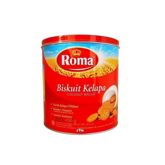 

Roma Biscuit Coconut Lux Tin 450 Gr