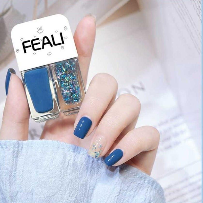 PROMO 11.11 KODE-597 FEALI KUTEK HALAL 2 IN 1 KUTEKS 2 TONE KUTEK KOREA CAT KUKU MUSLIMAH GEL NAIL P