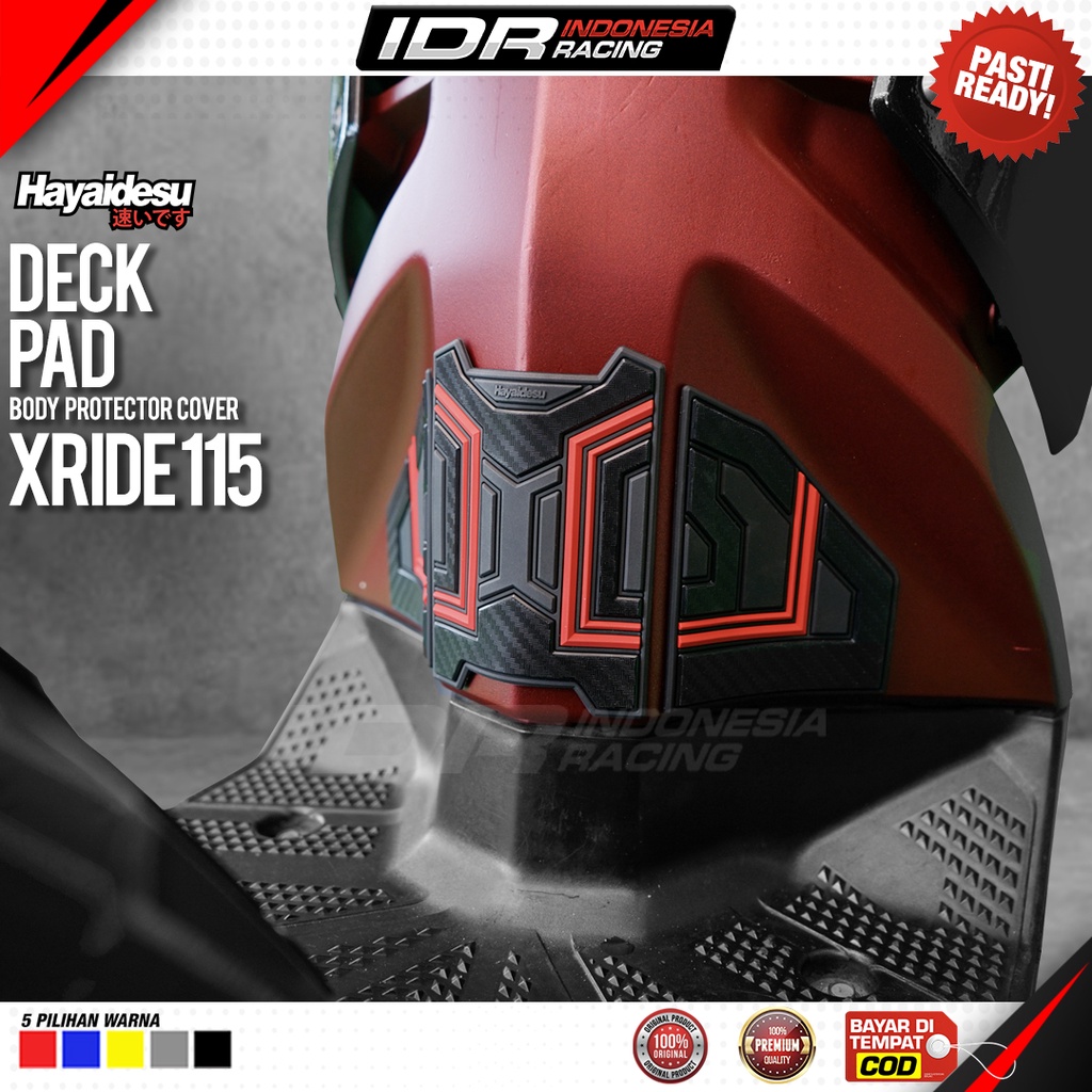 Hayaidesu Xride 115 Body Protector Deck Pad Cover Aksesoris Yamaha