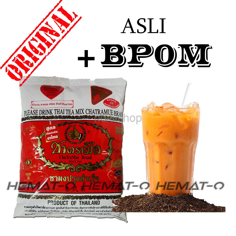 

(ORIGINAL + BPOM) Chatramue Number One Brand THAI TEA 400 gr