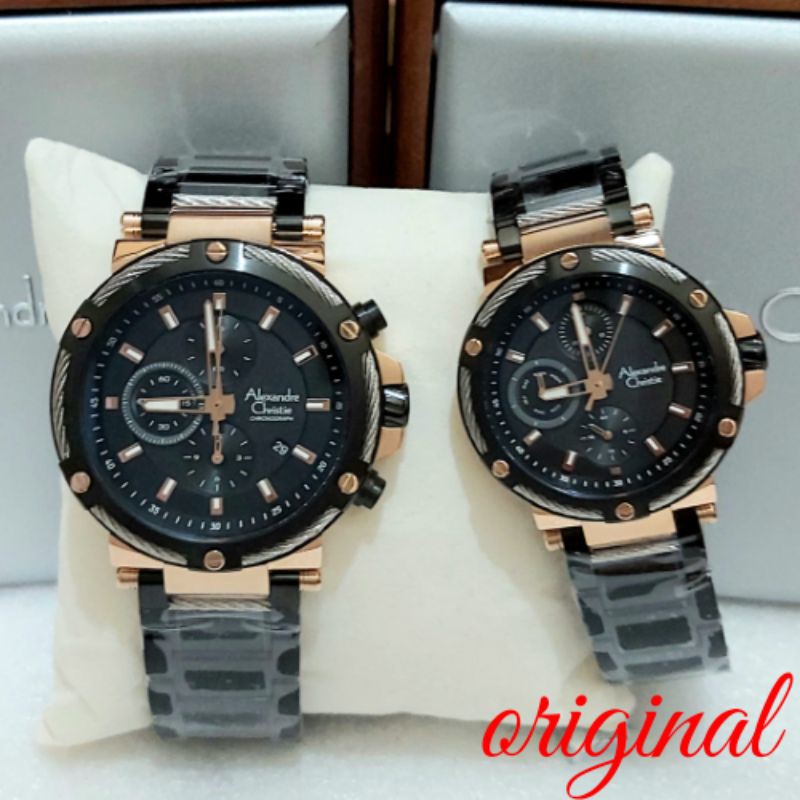 JAM TANGAN ALEXANDRE CHRISTIE COUPLE AC 6561 ALEXANDRE CHRISTIE
