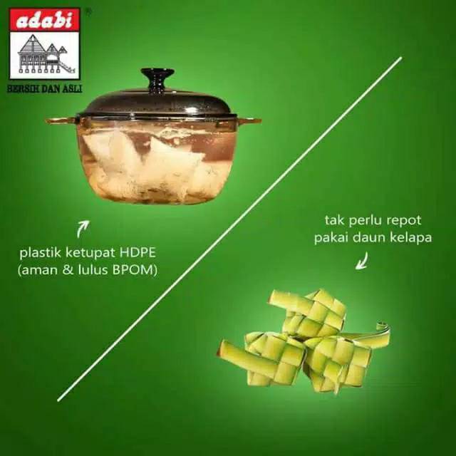 Ketupat Mini Rice Cube Adabi Isi 30pcs 600gr Ketupat Instant Shopee Indonesia