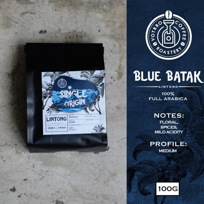 

[ COD ] Biji Kopi Arabika LINTONG Blue Batak Semi Washed 100g - Roasted TERLENGKAP Kode 638