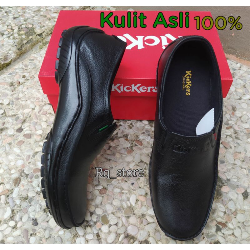 Sepatu Formal Pria Kickers Kulit Sapi Asli / Sepatu Pantofel Kerja