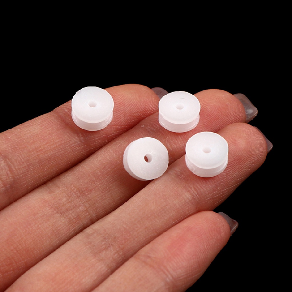 Deid 10pcs / Set Roda Katrol Plastik Mini Ukuran 2x9.3mm Untuk Aksesoris Mainan Mobil-Mobilan DIY