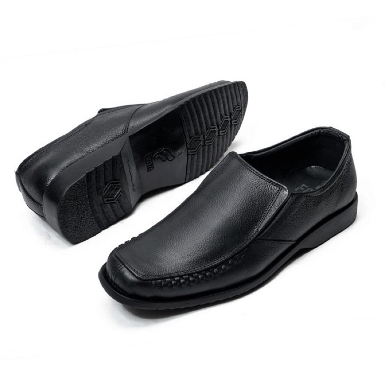 Sepatu Pria Kulit Sapi asli Handmade Lokal Sepatu Kulit Pantofel Slip On Pria Sepatu Formal Kulit Sa
