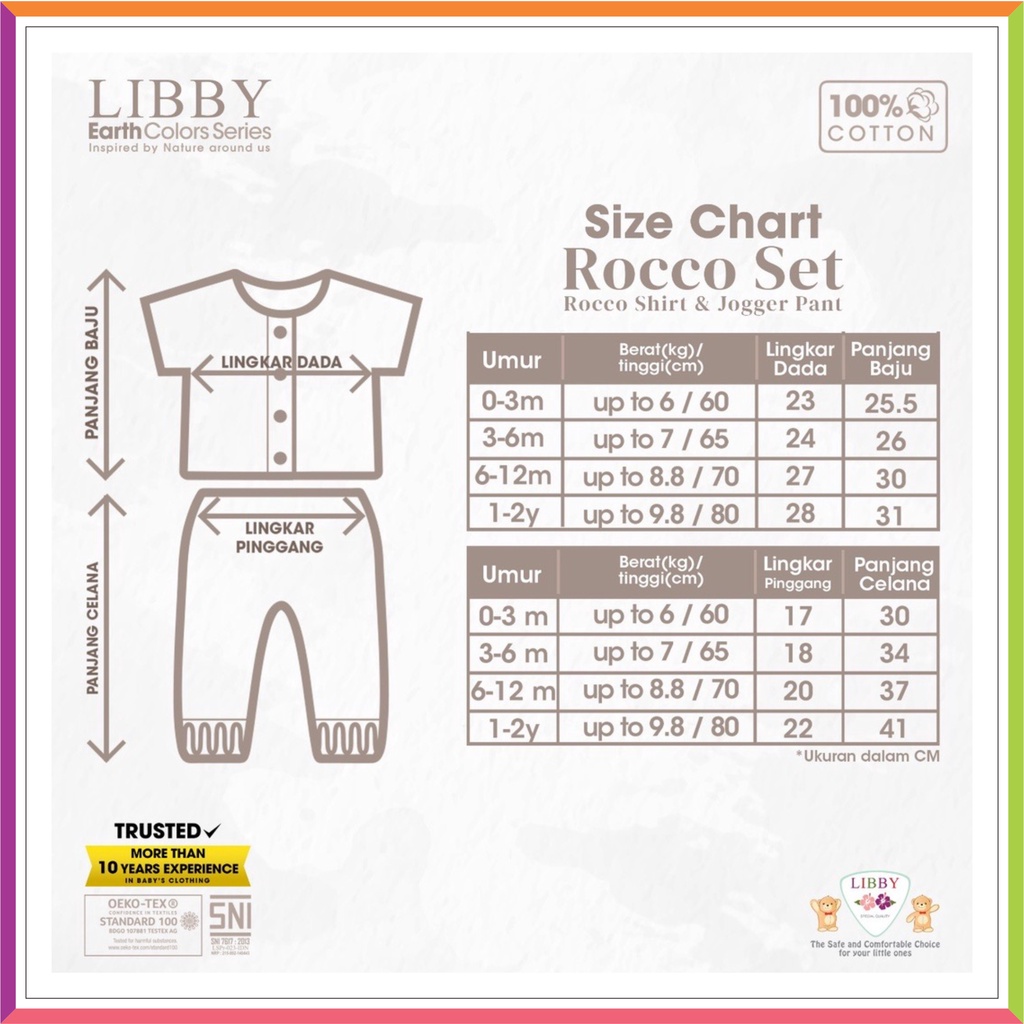 ❤ Fashionbabies ❤ [ TERBARU ] LIBBY ROCCO EARTH SERIES | SETELAN OBLONG PENDEK CELANA PANJANG