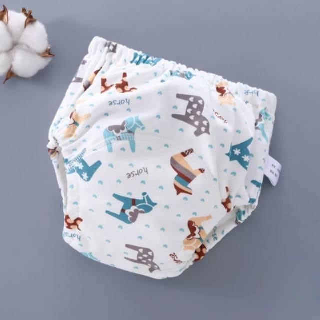 Training Pants Potty Pants Waterproof Breathable Cotton Murni Lembut Celana Poty Toilet , Popok Celana , Toilet Training , Celana Training Pipis Anak / Clodi Training Pants, Celana Dalam Tatur Popok