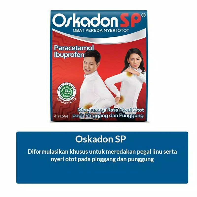 Oskadon Sp - Obat Pereda Nyeri Otot Untuk Pinggang dan Punggung