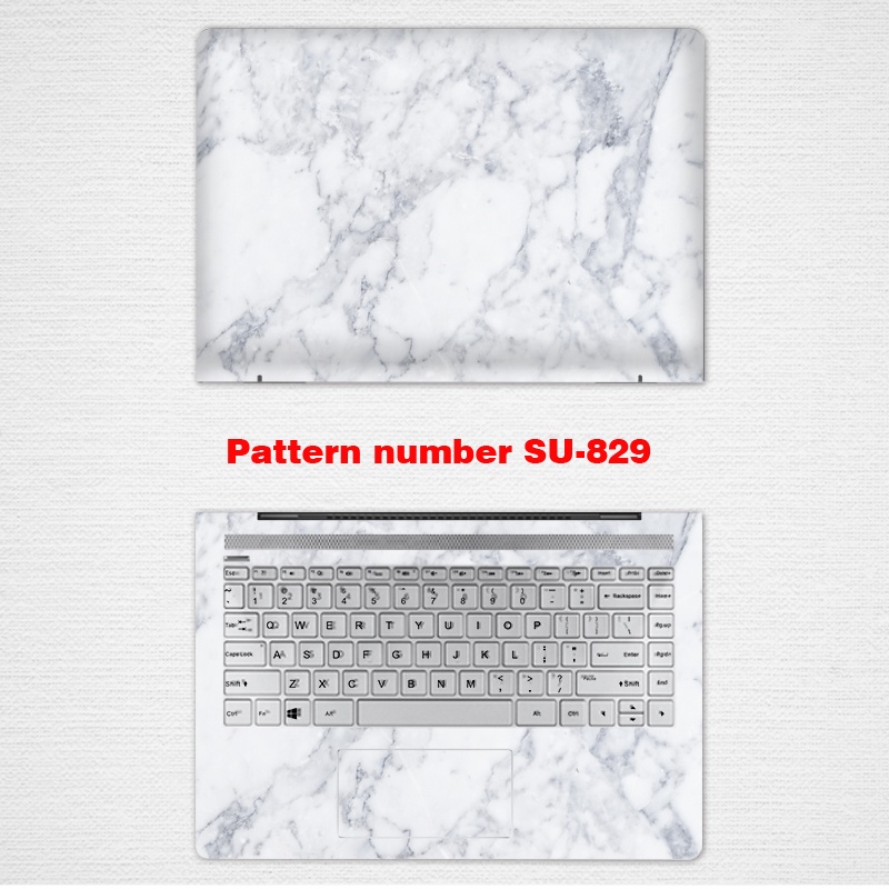 MARBLE Computer Stickers Computer Laptop Skin Vinyl 2 Sides Laptop Skin for 11/12/13/14/15/17 Inch Universal Dell 7590 7591 Notebook Sticker G33590 3579 7500 Computer Film Achievement 5390 5370 Shell Protection Film 15.6 Inch 14 13.3