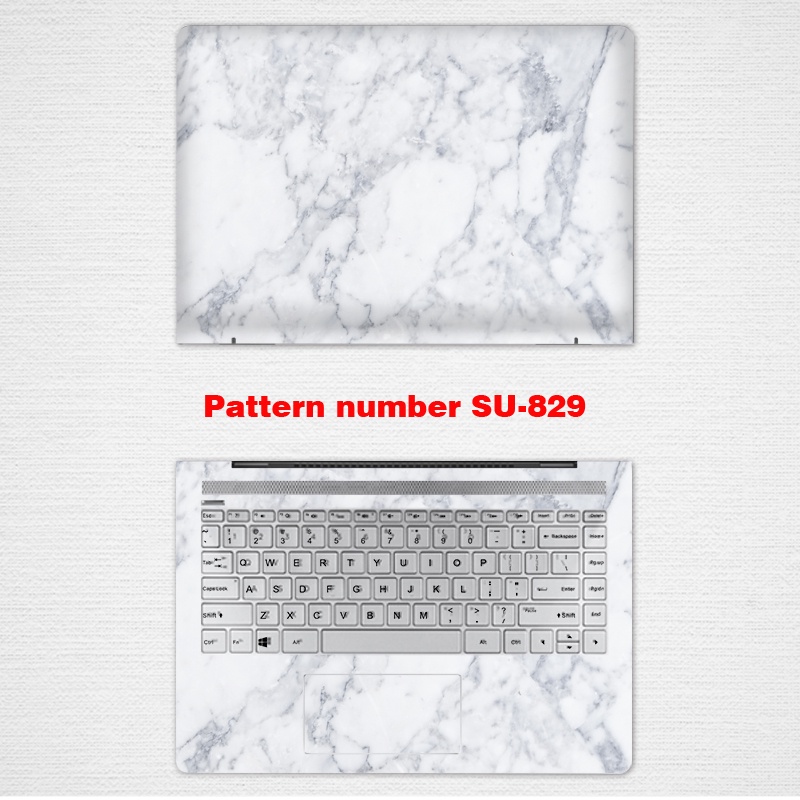 MARBLE Computer Stickers Computer Laptop Skin Vinyl 2 Sides Laptop Skin for 11/12/13/14/15/17 Inch Universal Dell 7590 7591 Notebook Sticker G33590 3579 7500 Computer Film Achievement 5390 5370 Shell Protection Film 15.6 Inch 14 13.3