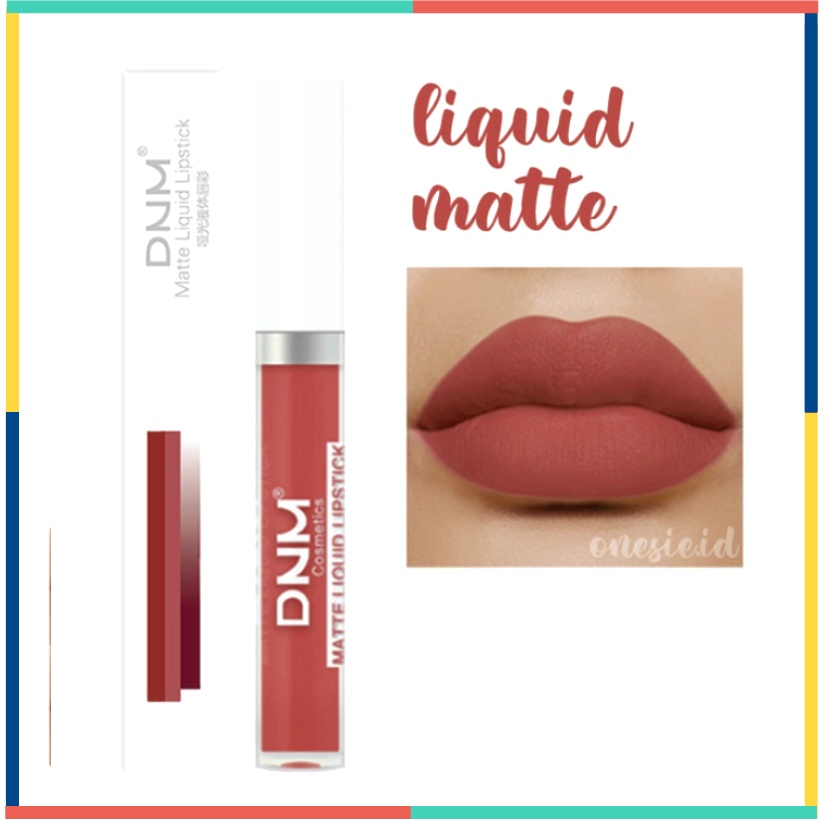 DNM Liquid Lipstik Matte 19 Colour Lipstick Long Lasting Matte LA082