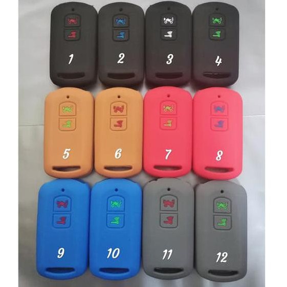 COVER CASE KONDOM SILIKON SILICONE SILICONE SARUNG KARET KUNCI REMOTE REMOT HONDA VARIO 150 2018