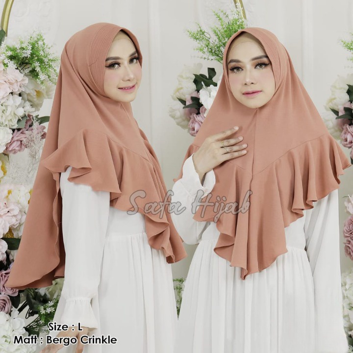 Jilbab Instan Rempel Kerudung Instan Model Zavira Crinkle Airflow Premium Jilbab Anti Kusut Safa Hijab