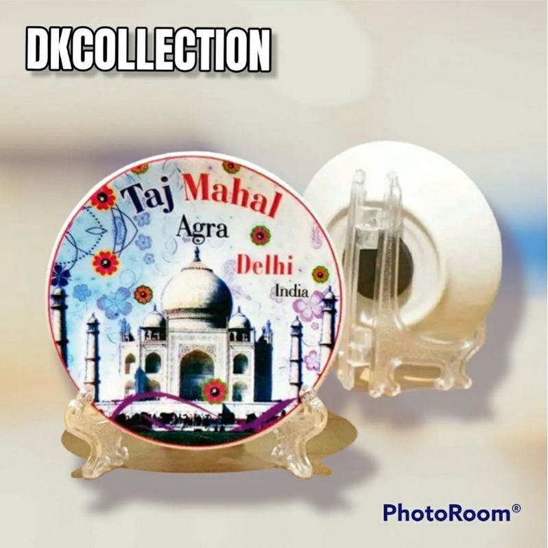 Magnet piring India souvenir piring magnet India Souvenir pajangan piring india tempelan kulkas Taj mahal