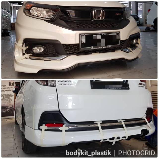 Bodykit front lips dan diffuser honda mobilio rs mugen