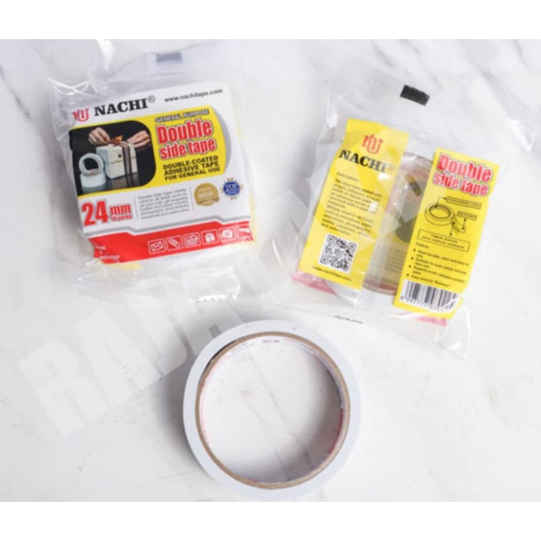 

Double Tape Nachi Tape Ukuran Besar 1 inch / 24 mm x 10 y